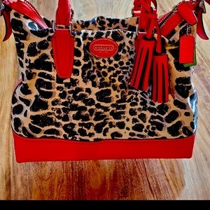 Red Ocelot Coach Bag